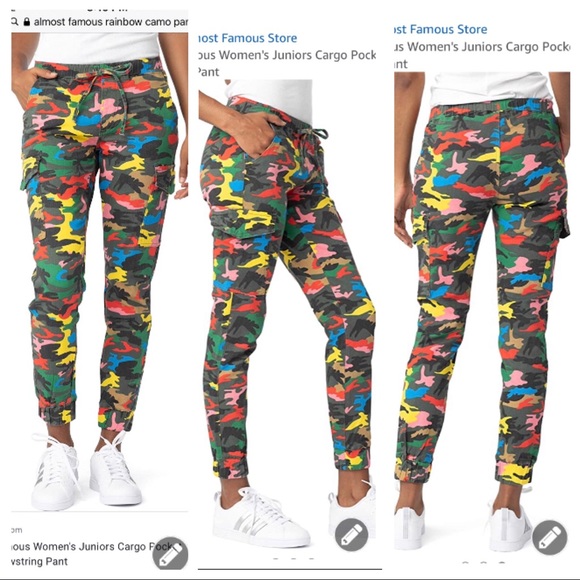 rainbow cargo pants